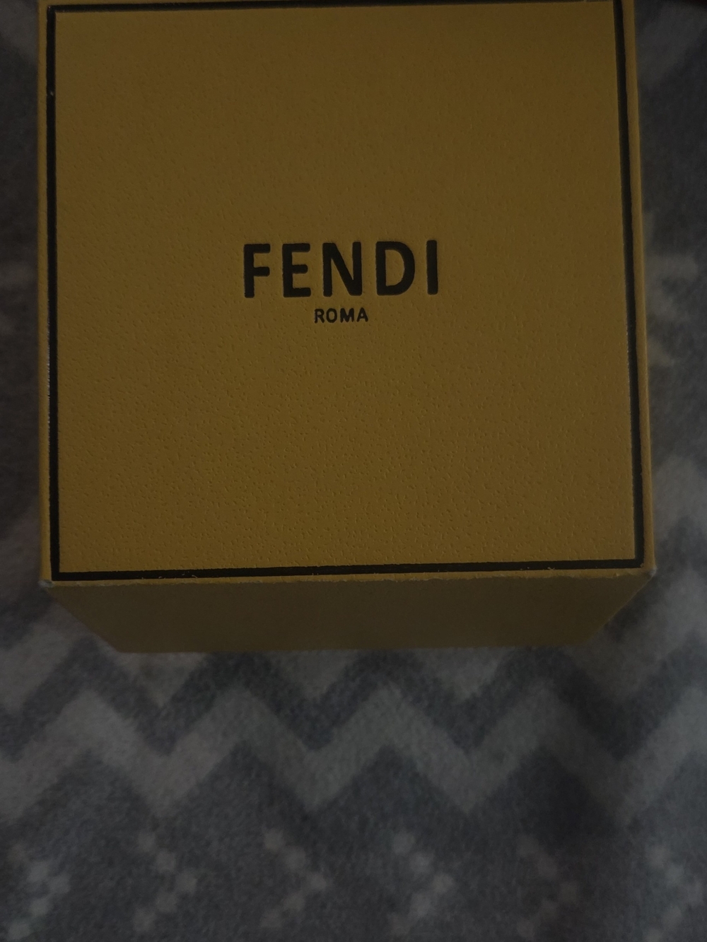 Fendi Roma Yellow Accessory Box